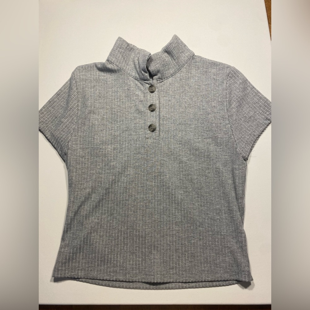 Button up crop top
